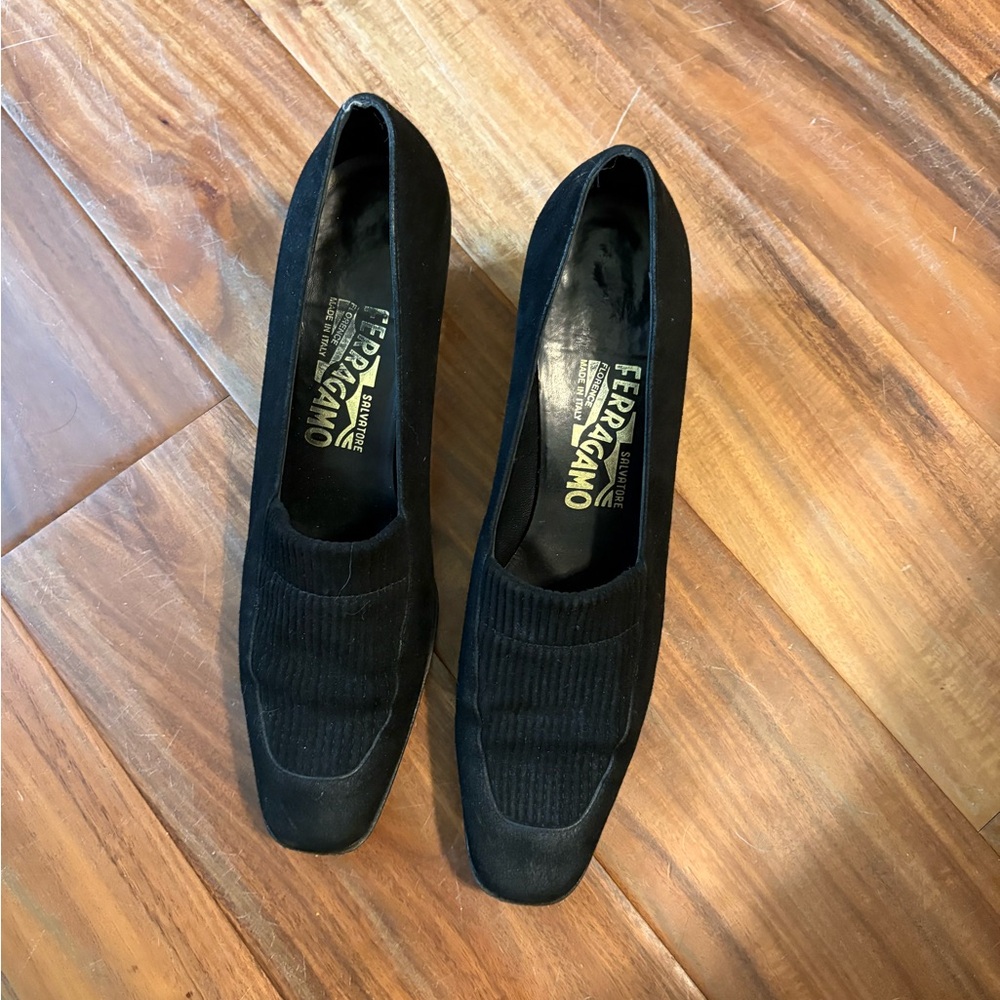 Salvatore Ferragamo Black Flats